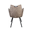 Wildeboer & v/d Weide Eettafelstoel Mabel met arm - stof C-Adore 211