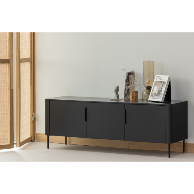 Woood Gigi tafellamp gehamerd glas 38 x 15cm naturel