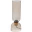 Woood Gigi tafellamp gehamerd glas 38 x 15cm naturel