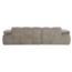 Woood Mojo chaise longue bank links ribstof donkerzand