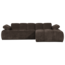 Woood Mojo chaise longue bank rechts ribstof bruin