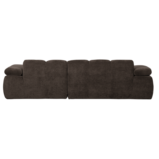 Woood Mojo chaise longue bank rechts ribstof bruin