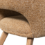 Woood Murat eetkamerstoel geel met houten poot naturel
