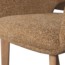 Woood Murat eetkamerstoel geel met houten poot naturel