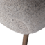 Woood Murat eetkamerstoel naturel met houten poot donkerbruin