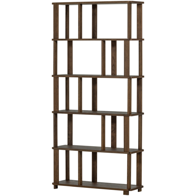 Woood Riss boekenkast eikenhout naturel 186x90cm