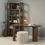 Woood Riss boekenkast eikenhout naturel 186x90cm