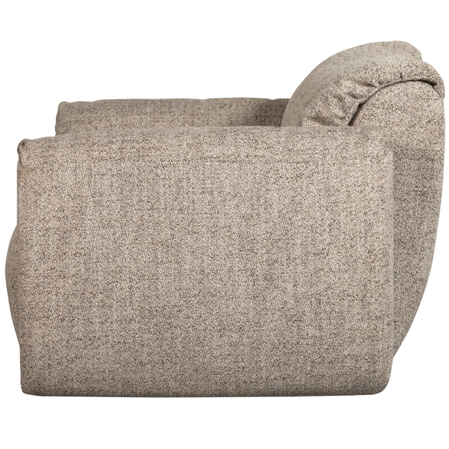 Woood Baggy loveseat geweven stof bruin melange