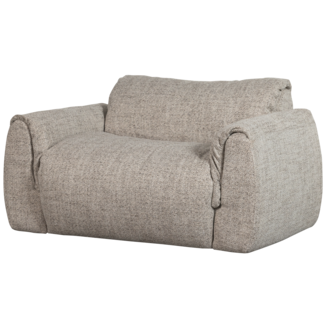 Woood Baggy loveseat geweven stof naturel melange