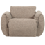 Woood Baggy draaifauteuil geweven stof bruin melange