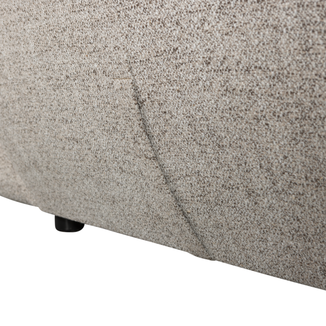 Woood Baggy draaifauteuil geweven stof naturel melange