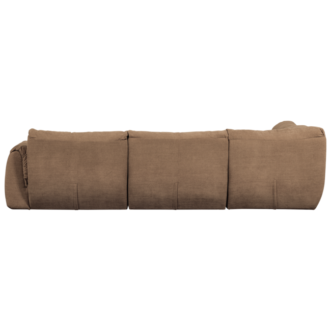 Woood Baggy hoekbank links geweven chenille bruin