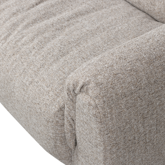 Woood Baggy hoekbank links geweven stof naturel melange