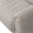 Woood Baggy hoekbank links geweven stof naturel melange
