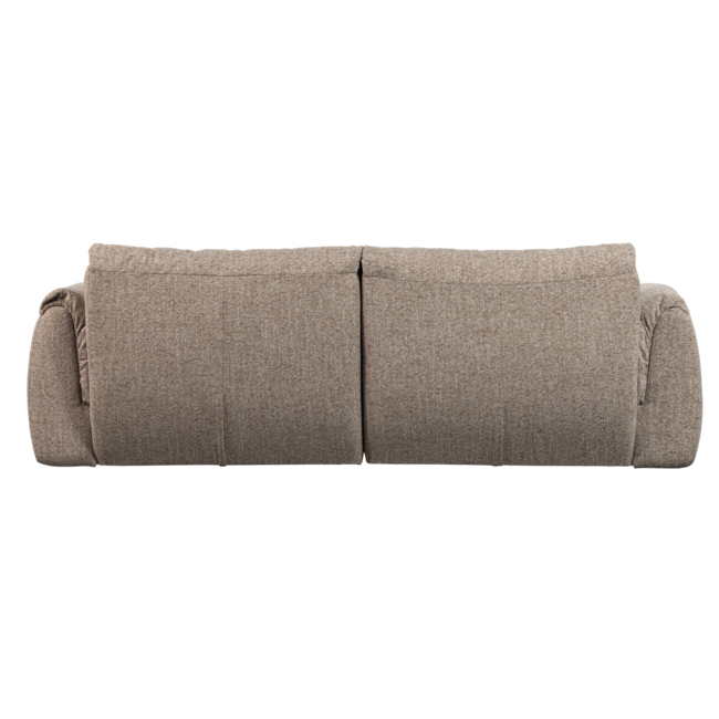 Woood Baggy 2-zits bank geweven stof bruin melange