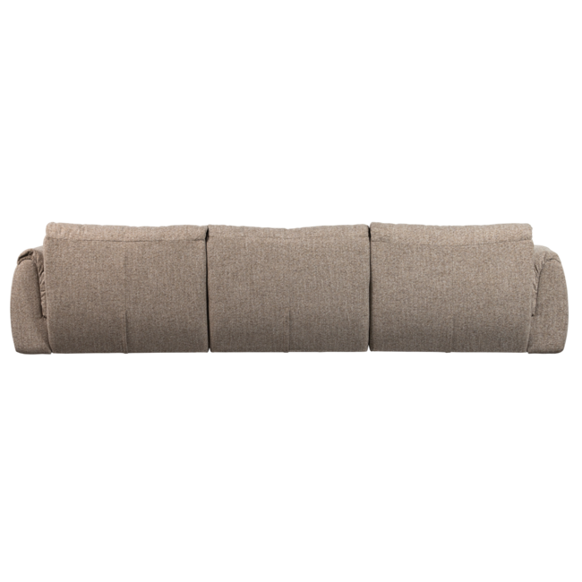 Woood Baggy 3-zits bank geweven stof bruin melange