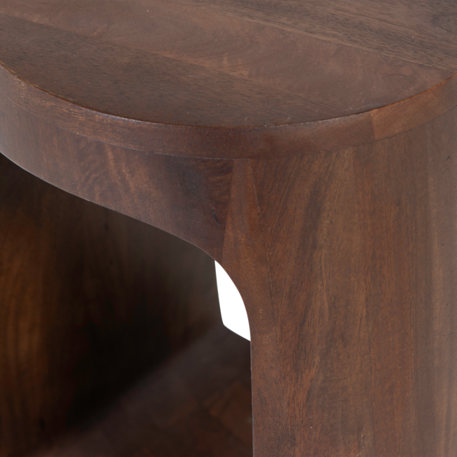 Woood Bayo bijzettafel mango hout walnoot
