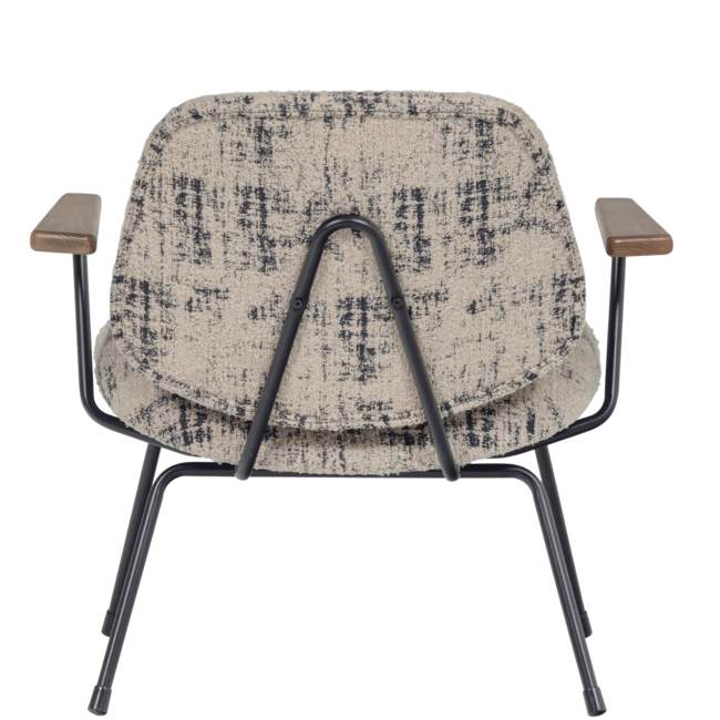 Woood Aure fauteuil chenille beige/zwart