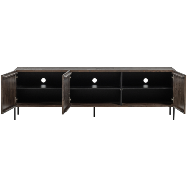 Woood Bono gravure tv meubel essen bruin [fsc]