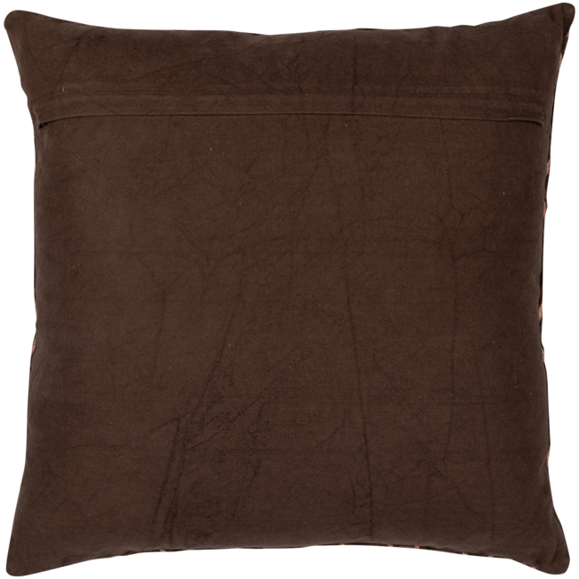 Woood Aziz kussens velvet bruin/naturel - set van 3