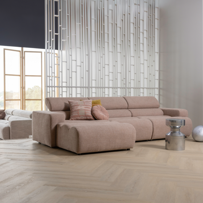 Woood Feis kussens velvet roze/naturel - set van 3
