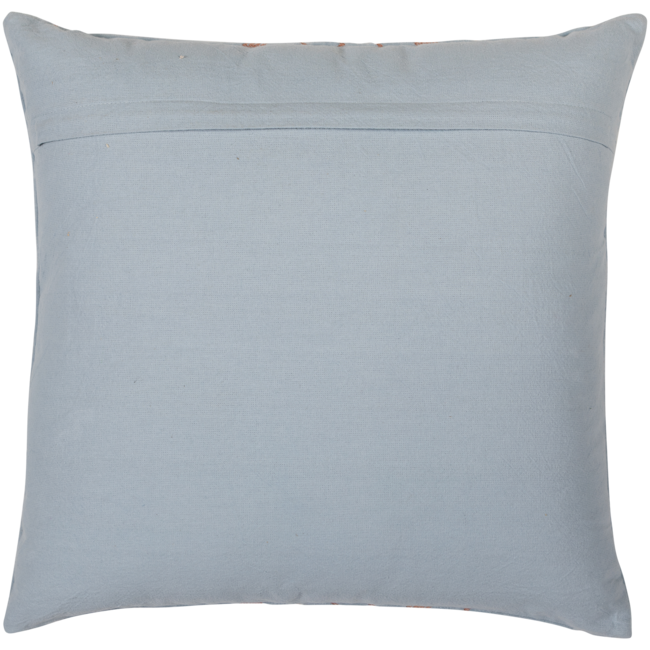 Woood Laon kussens velvet naturel/blauw - set van 3