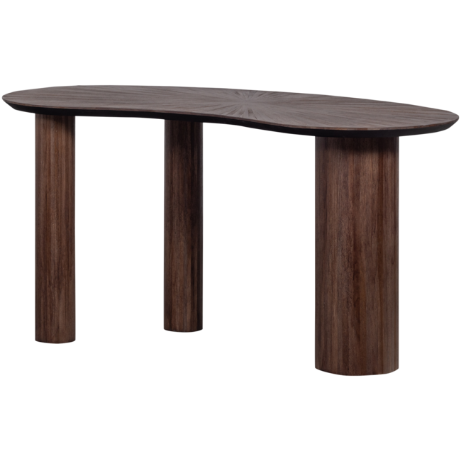 Woood Sun organische sidetable/bureau recycled teak bruin