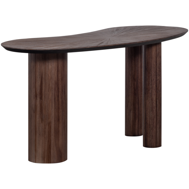 Woood Sun organische sidetable/bureau recycled teak bruin