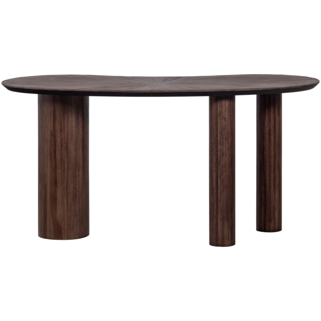 Woood Sun organische sidetable/bureau recycled teak bruin