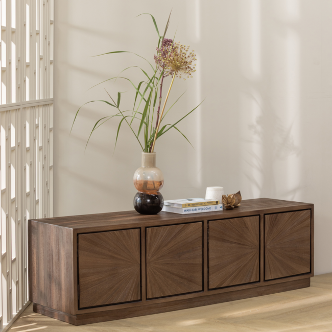 Woood Sun tv meubel recycled teak bruin