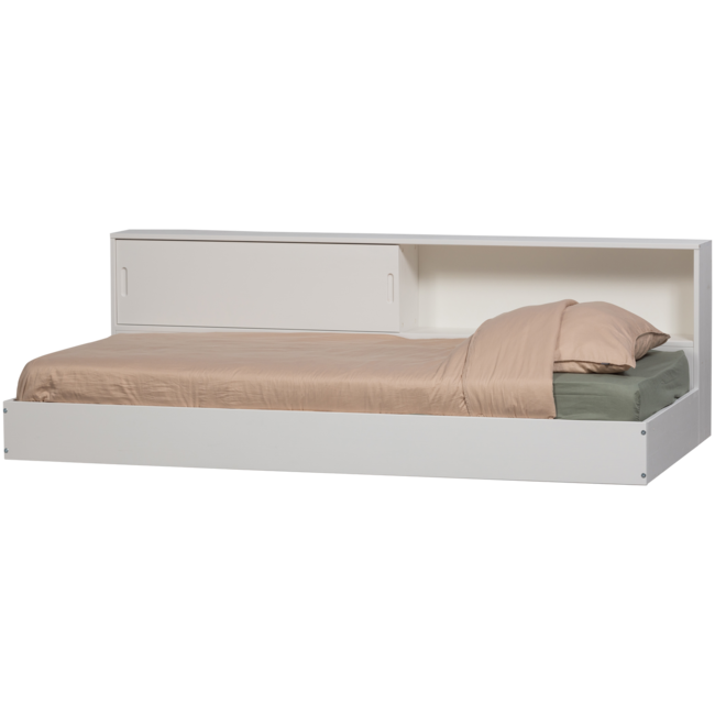 Woood Carter bed grenen wit 90x200cm [fsc]