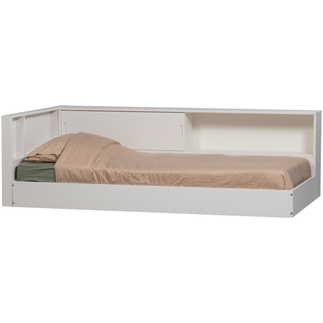 Woood Carter hoekbed links/rechts grenen wit [fsc]