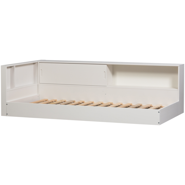 Woood Carter hoekbed links/rechts grenen wit [fsc]
