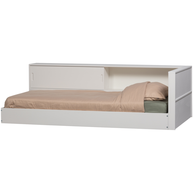 Woood Carter hoekbed links/rechts grenen wit [fsc]