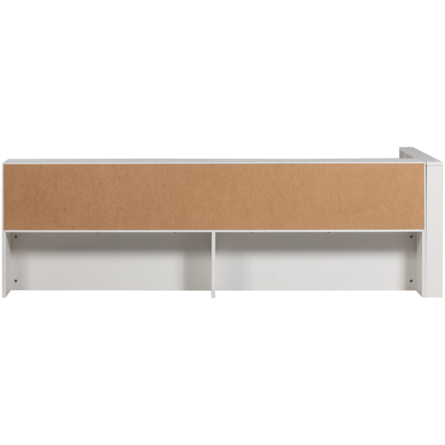 Woood Carter hoekbed links/rechts grenen wit [fsc]