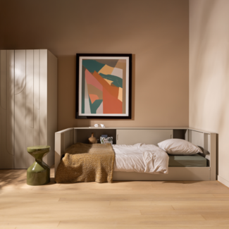 Woood Carter bedbank grenen dust [fsc]