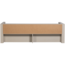 Woood Carter bedbank grenen dust [fsc]