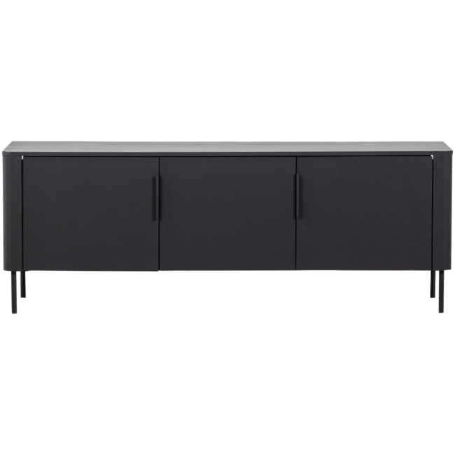 Woood Gunnar tv meubel 154 cm grenen matzwart [fsc]
