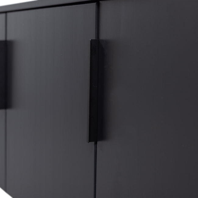 Woood Gunnar tv meubel 154 cm grenen matzwart [fsc]