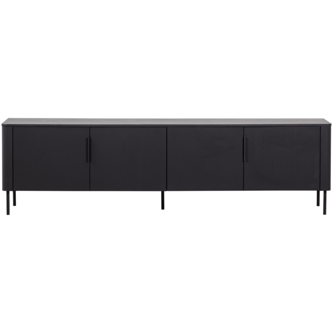 Woood Gunnar tv meubel 200 cm grenen matzwart [fsc]