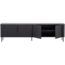 Woood Gunnar tv meubel 200 cm grenen matzwart [fsc]