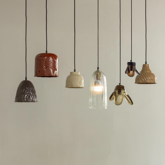 Woood Elle hanglamp groot glas groen
