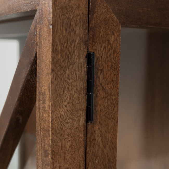 Woood Kella 2-deurs kast mango hout bruin