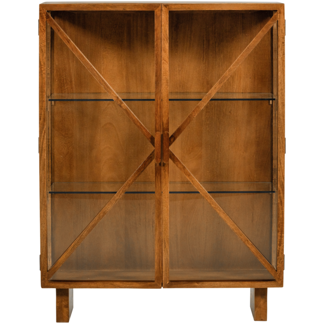 Woood Kella 2-deurs kast mango hout naturel
