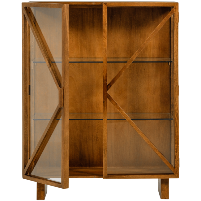 Woood Kella 2-deurs kast mango hout naturel