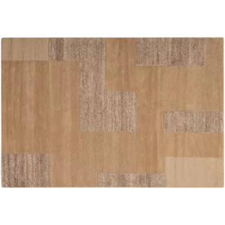 Woood Noven handgeweven vloerkleed wol/katoen zand 170x240cm