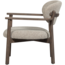 Woood Udar fauteuil met houten frame donkerbruin