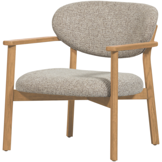 Woood Udar fauteuil met houten frame naturel