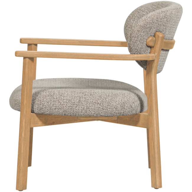 Woood Udar fauteuil met houten frame naturel