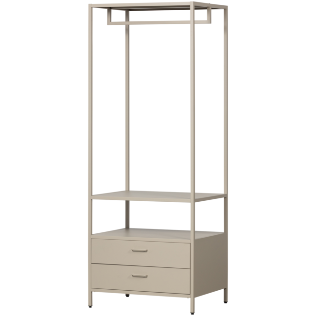 Woood Ferris open kledingkast 70 cm metaal zand